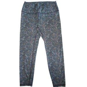 Zyia Active Floral Swirl High Waisted Leggings Athleisure Gym Womens Size 8-10